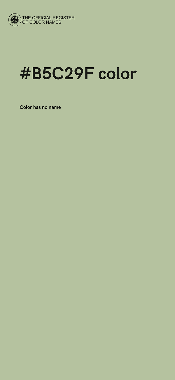 #B5C29F color image