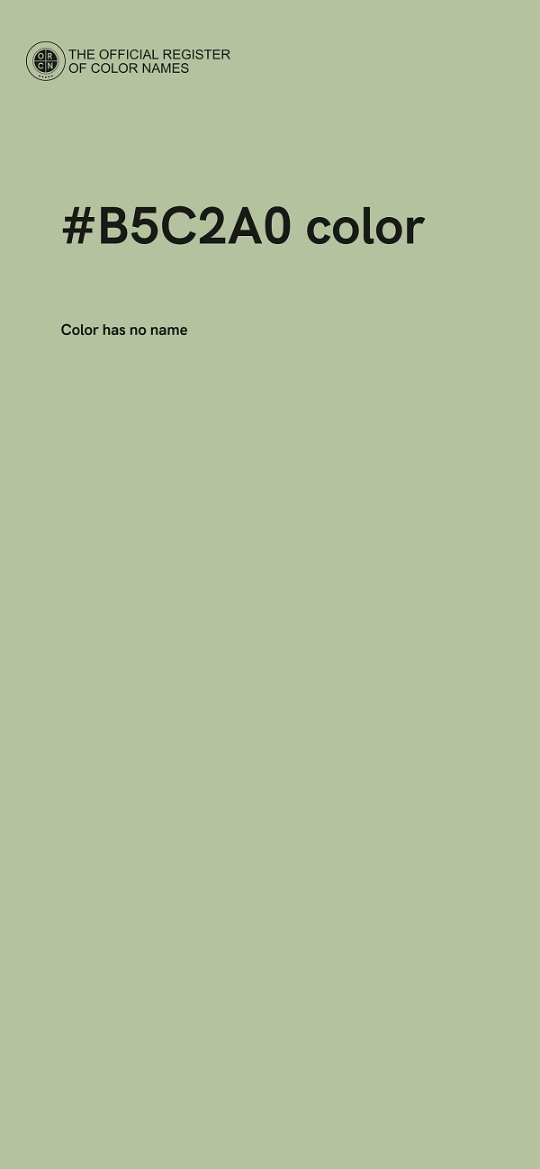 #B5C2A0 color image