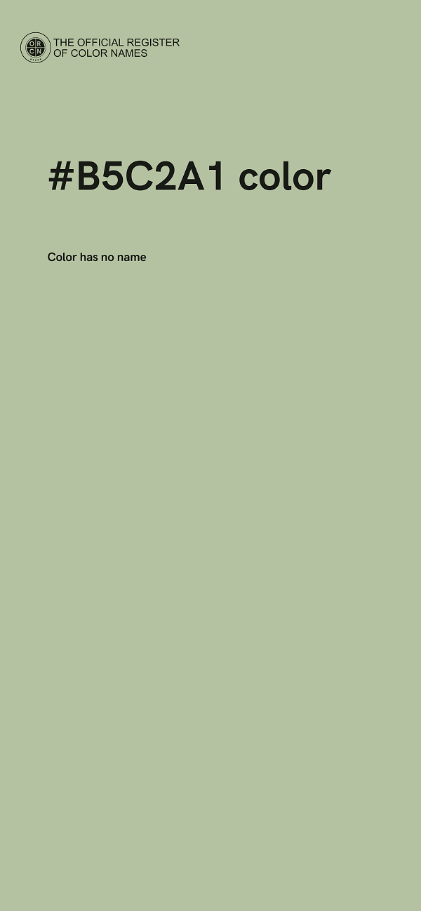 #B5C2A1 color image