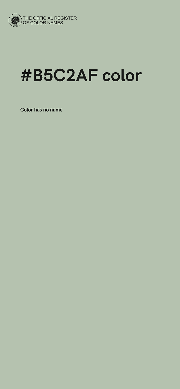 #B5C2AF color image
