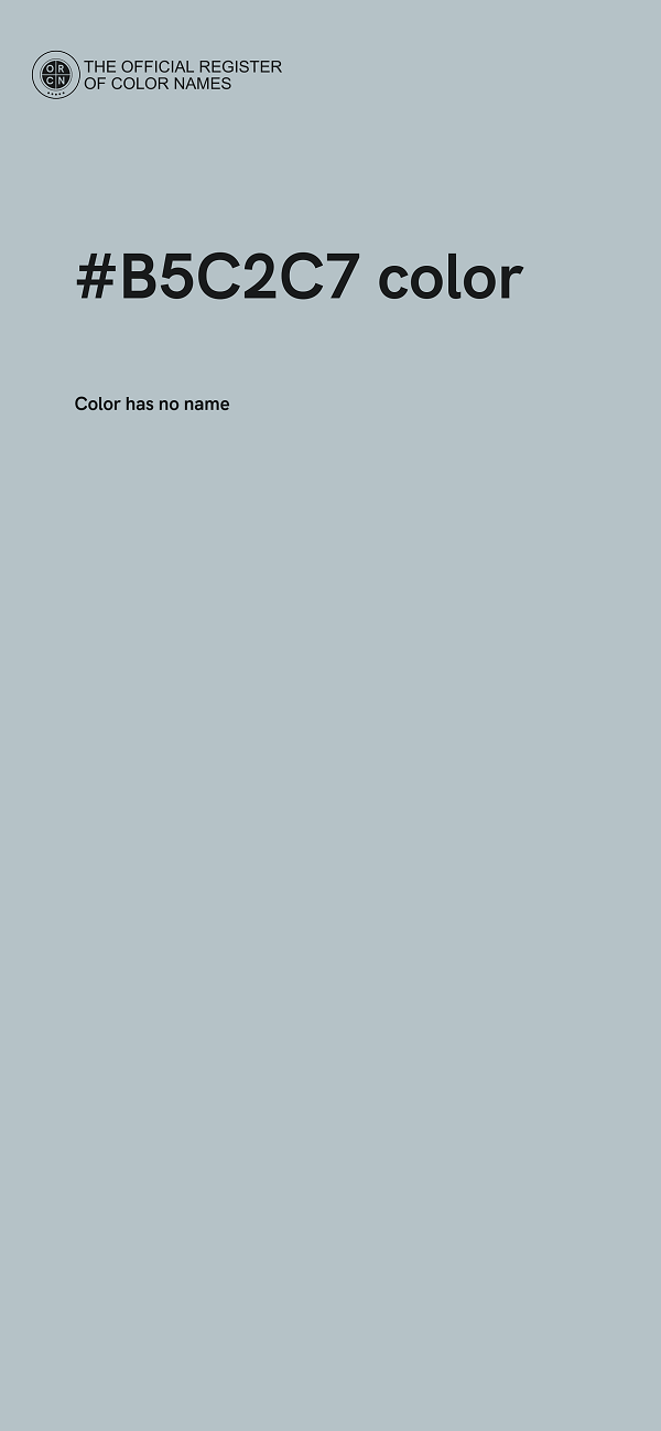 #B5C2C7 color image