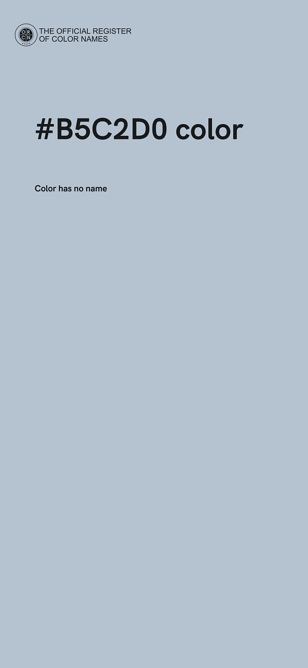 #B5C2D0 color image