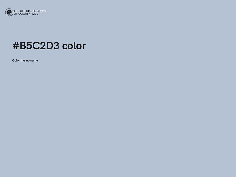 #B5C2D3 color image