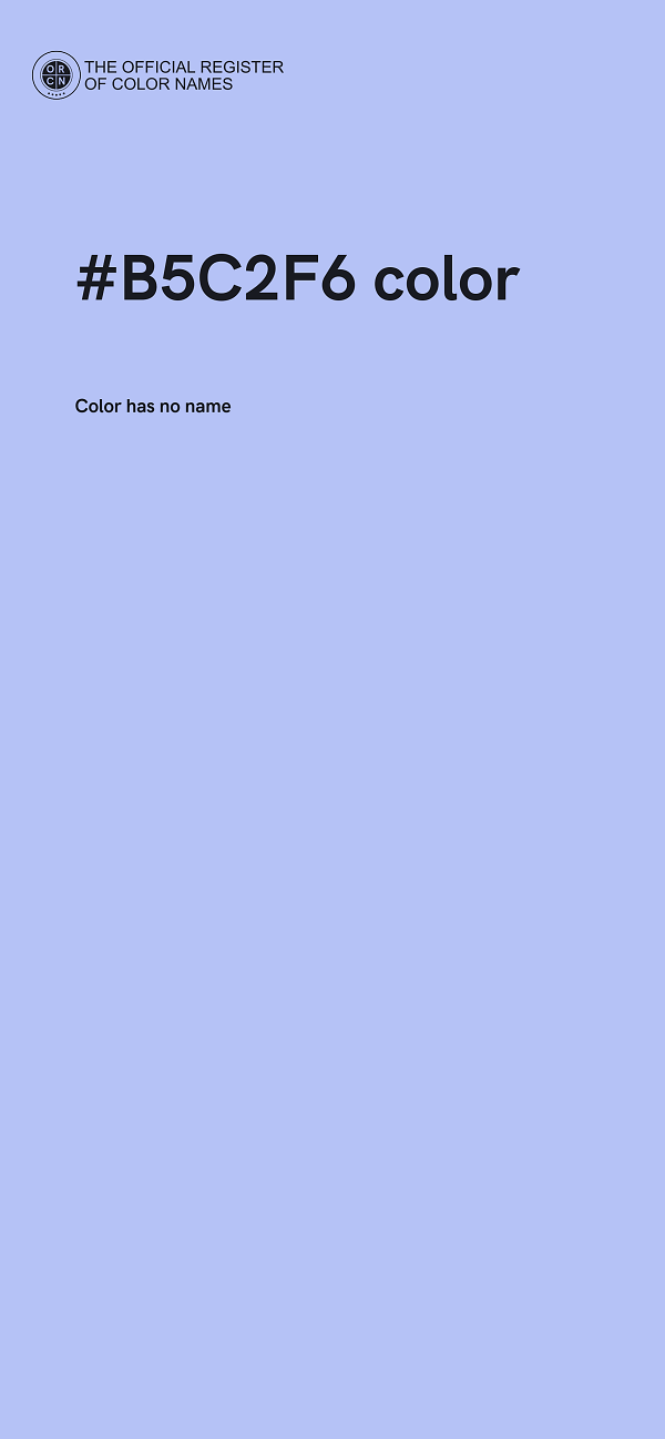 #B5C2F6 color image