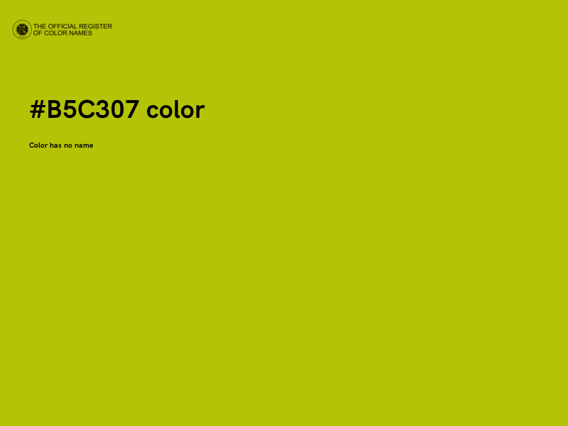 #B5C307 color image