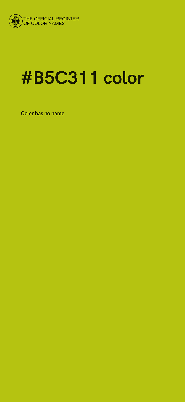 #B5C311 color image