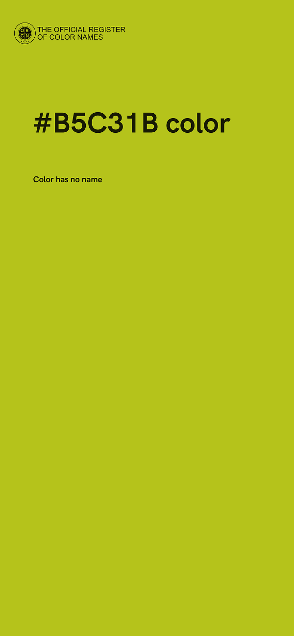 #B5C31B color image