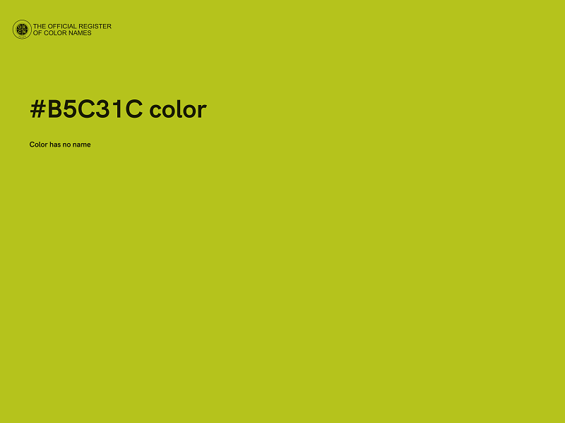 #B5C31C color image