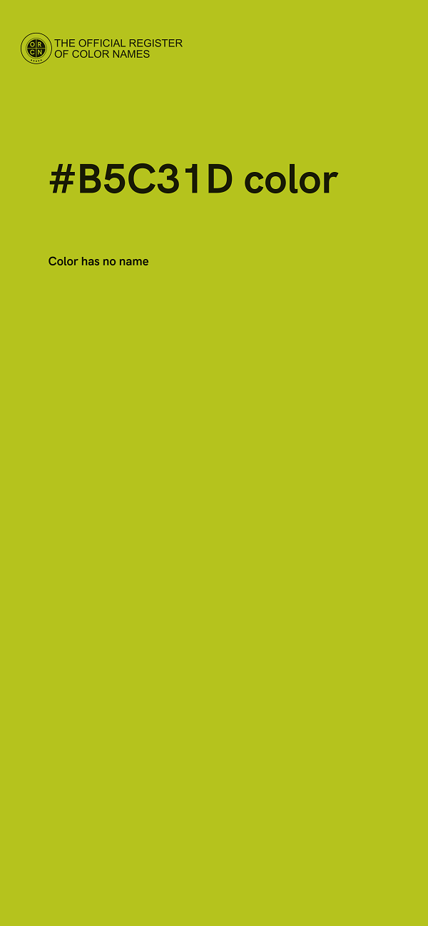 #B5C31D color image