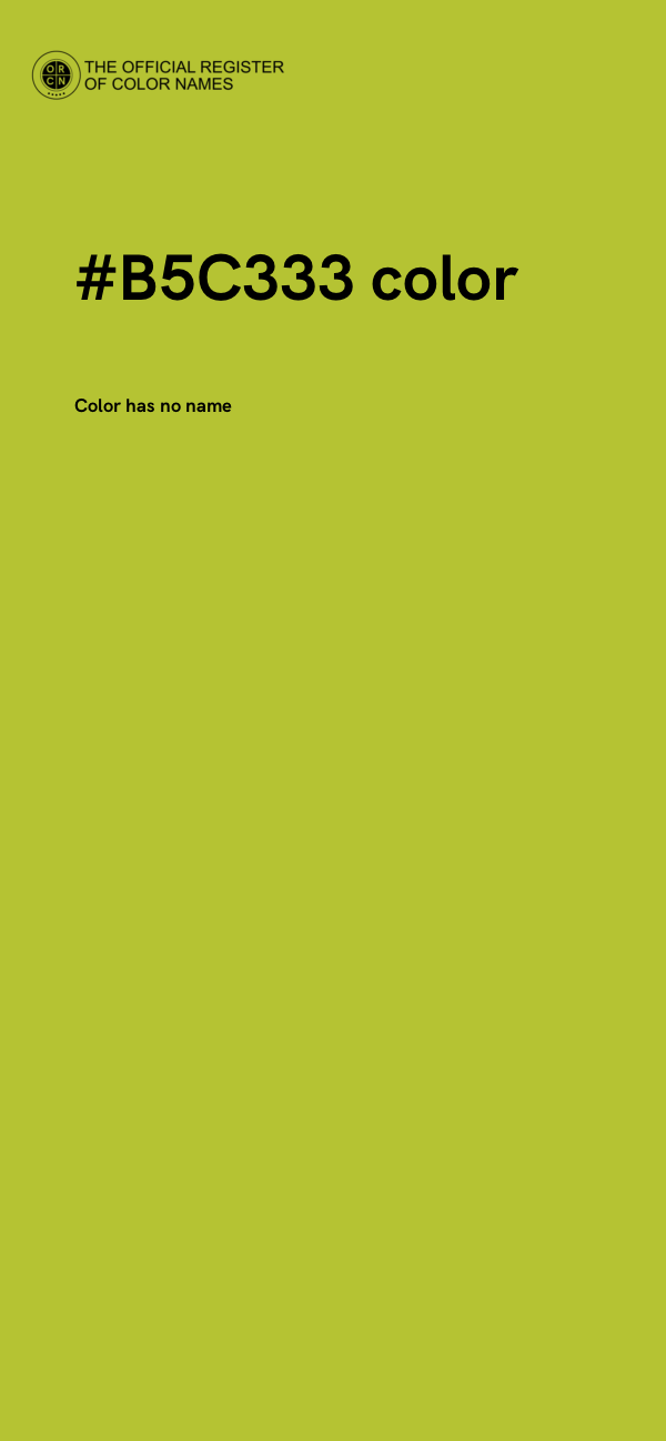 #B5C333 color image