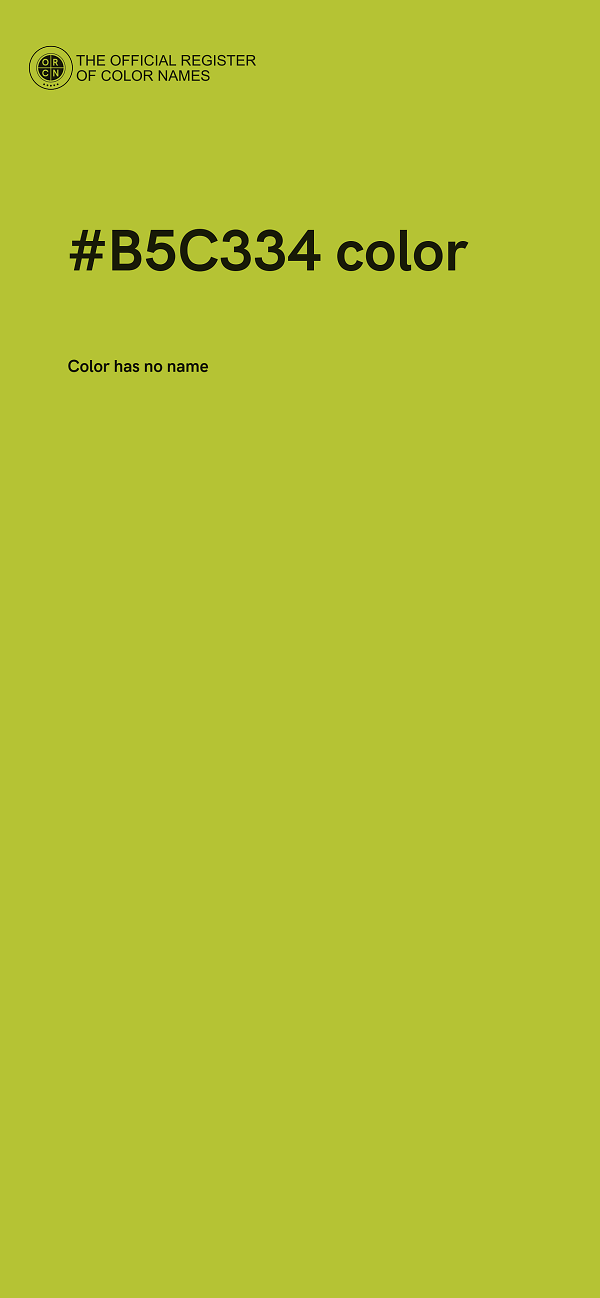 #B5C334 color image