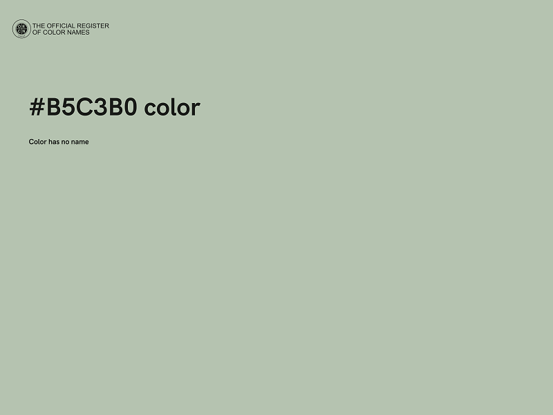 #B5C3B0 color image