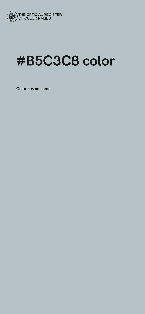 #B5C3C8 color image