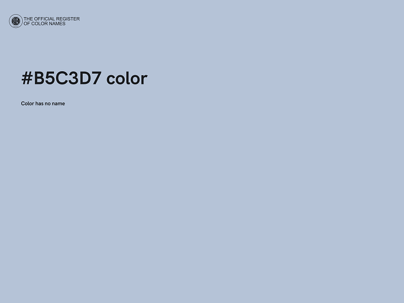 #B5C3D7 color image