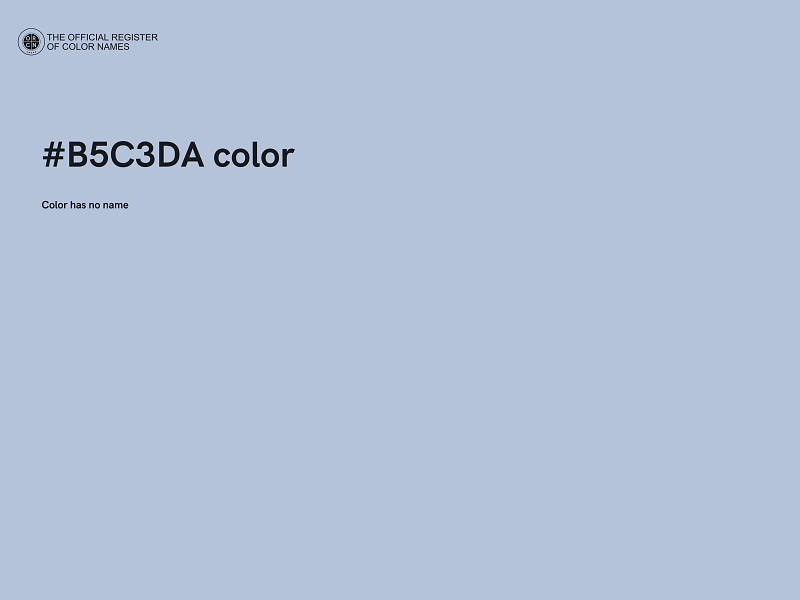 #B5C3DA color image