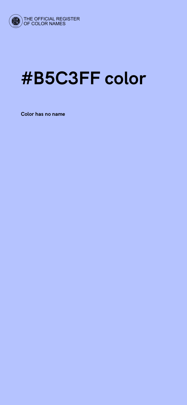 #B5C3FF color image