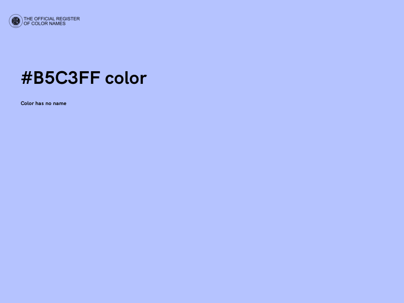 #B5C3FF color image