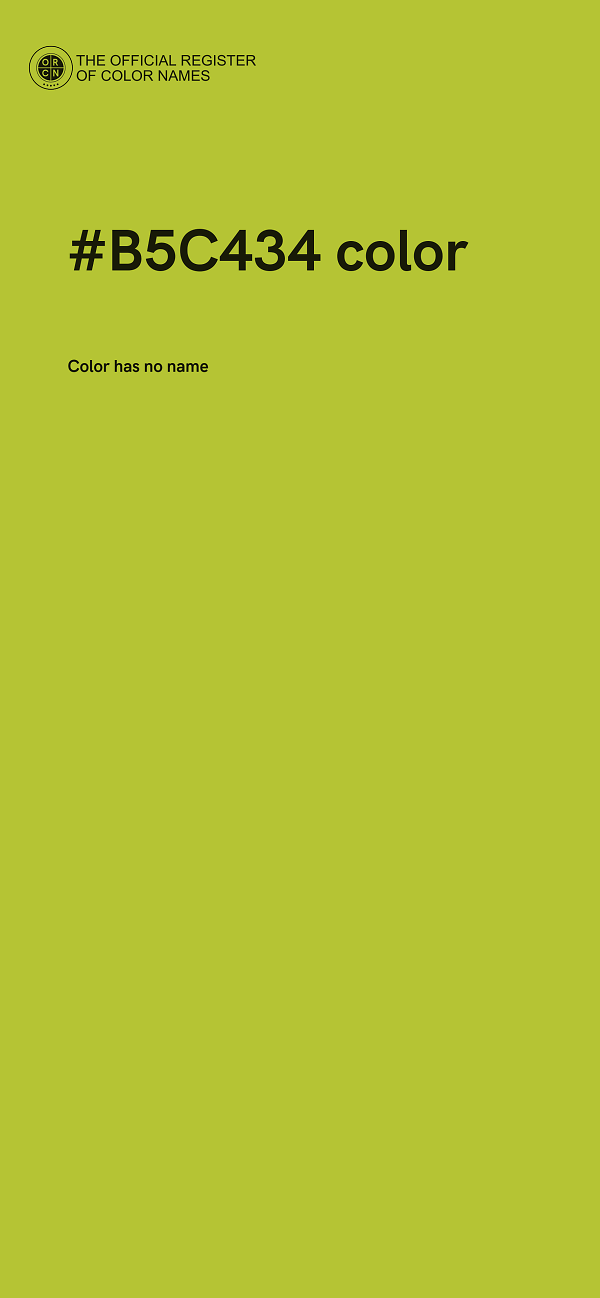 #B5C434 color image