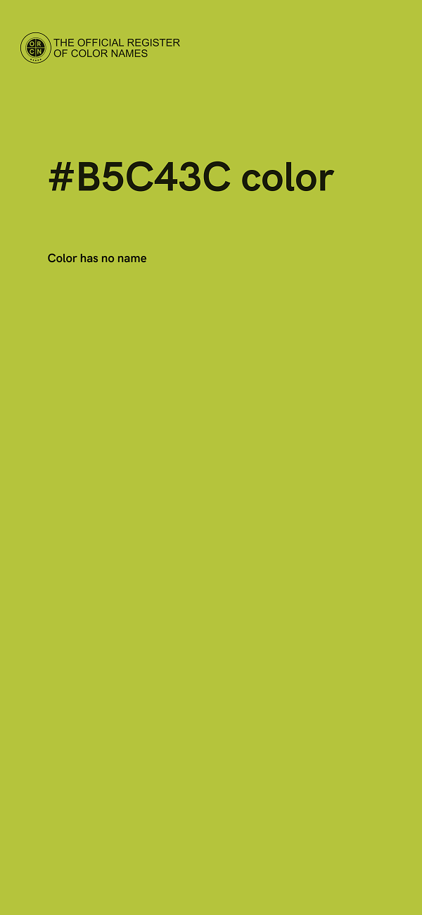 #B5C43C color image