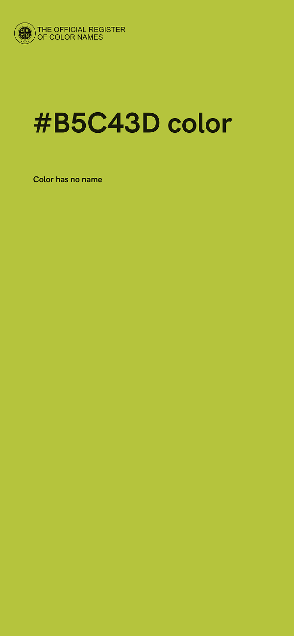 #B5C43D color image