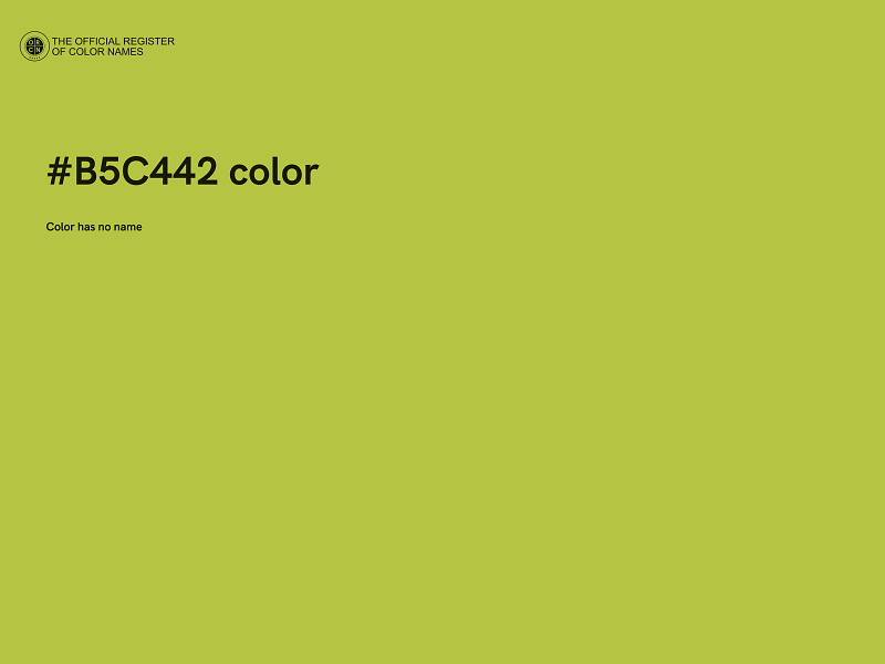 #B5C442 color image