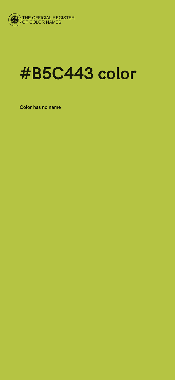 #B5C443 color image
