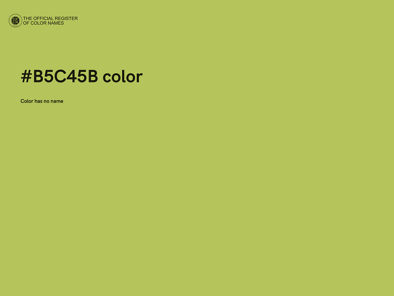 #B5C45B color image