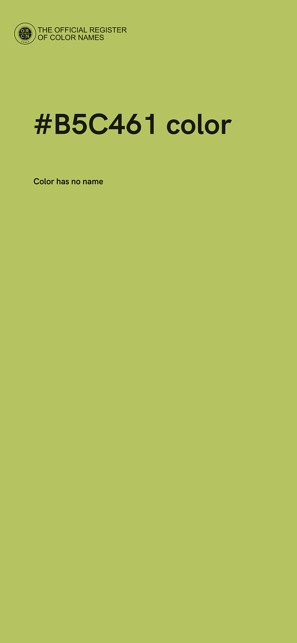 #B5C461 color image