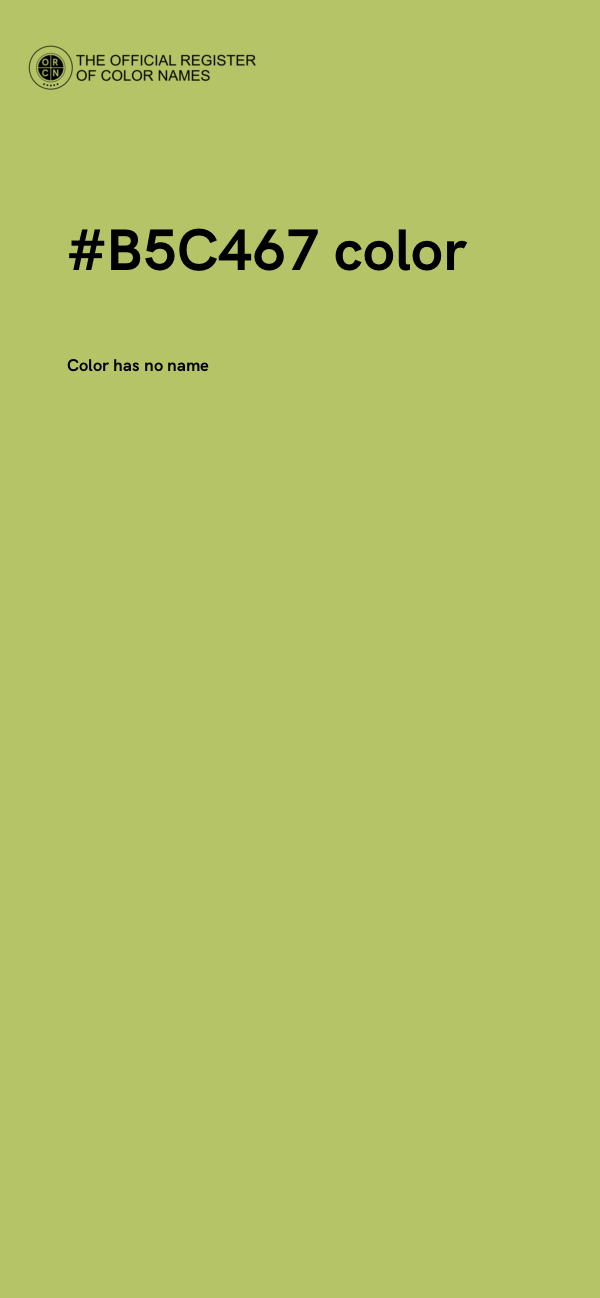 #B5C467 color image