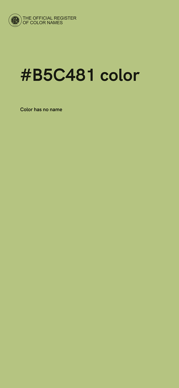 #B5C481 color image