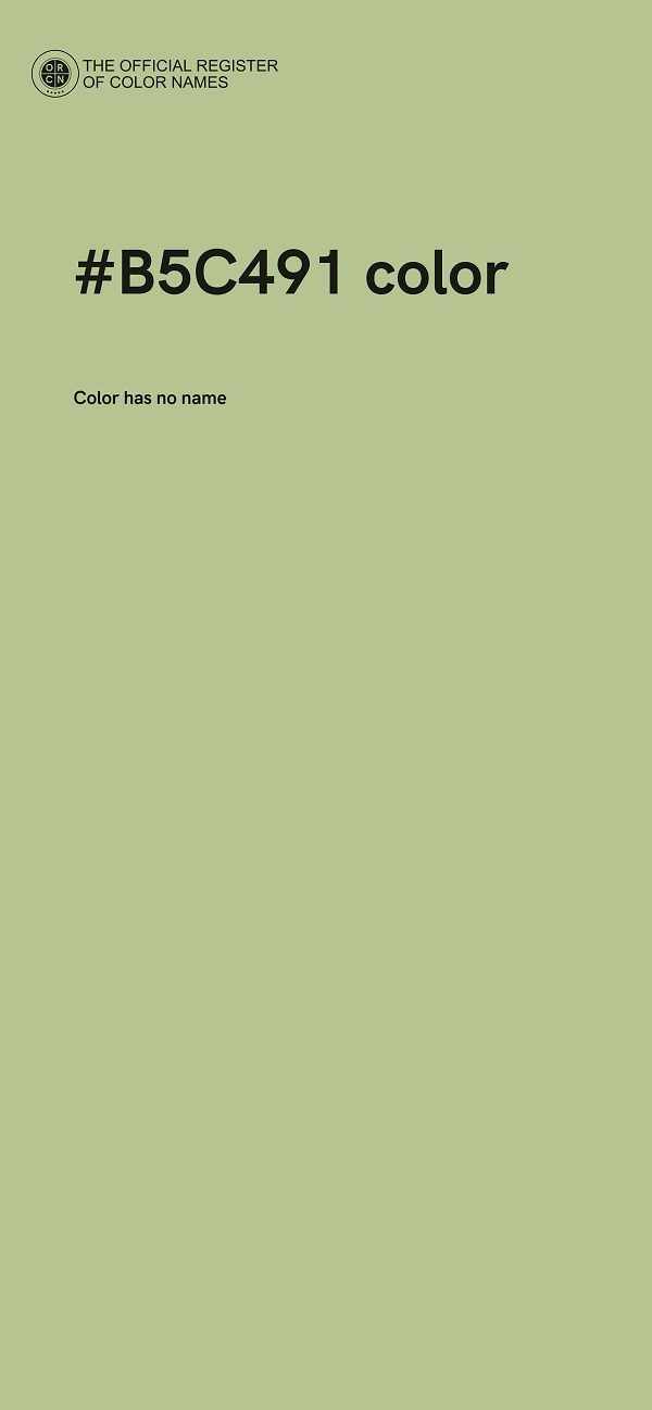 #B5C491 color image