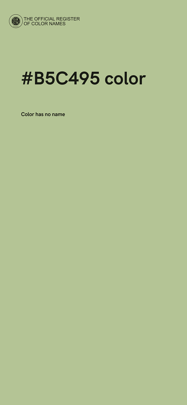 #B5C495 color image