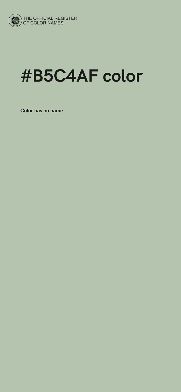 #B5C4AF color image