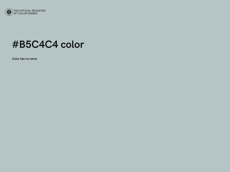 #B5C4C4 color image