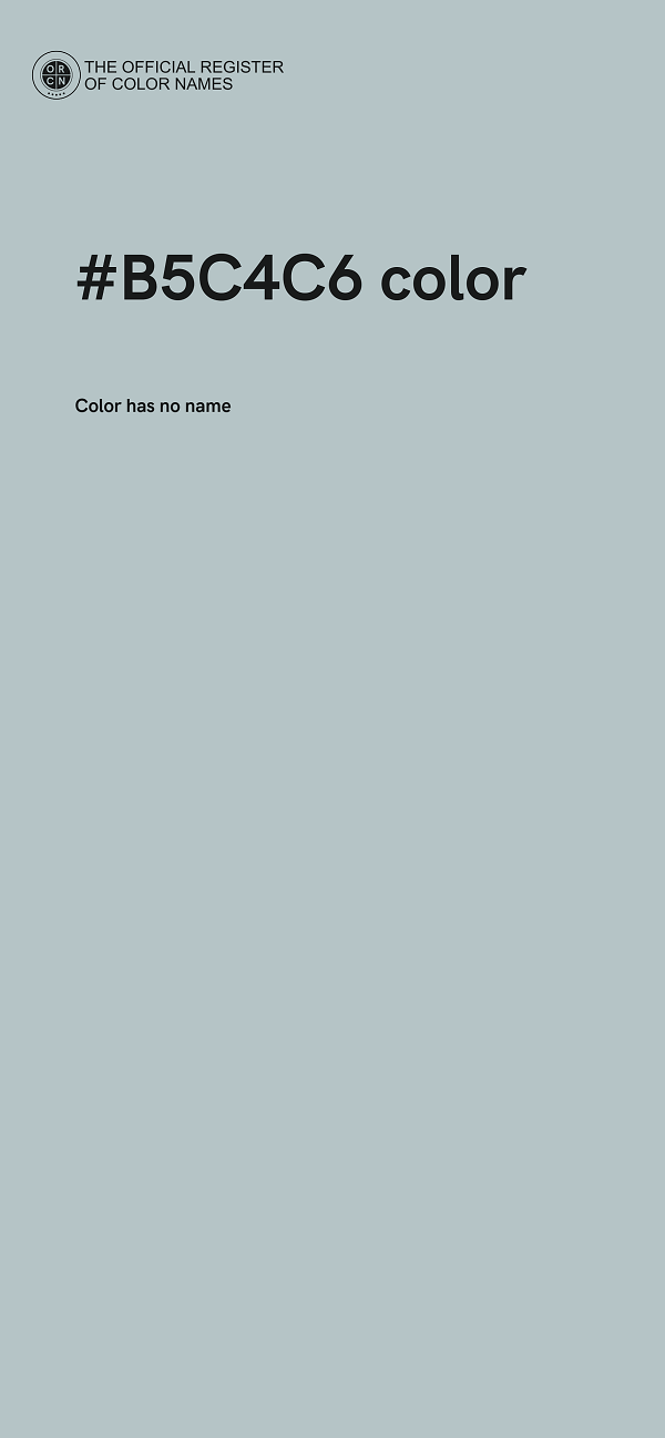 #B5C4C6 color image