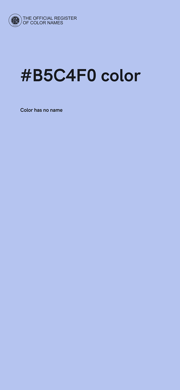 #B5C4F0 color image