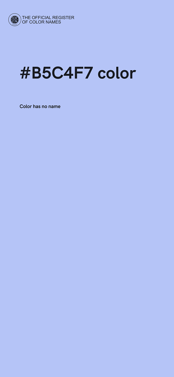 #B5C4F7 color image