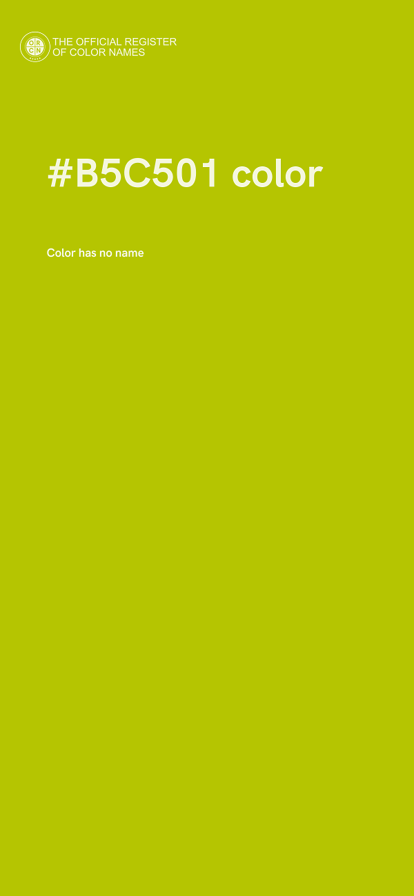 #B5C501 color image