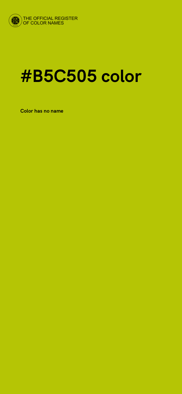 #B5C505 color image