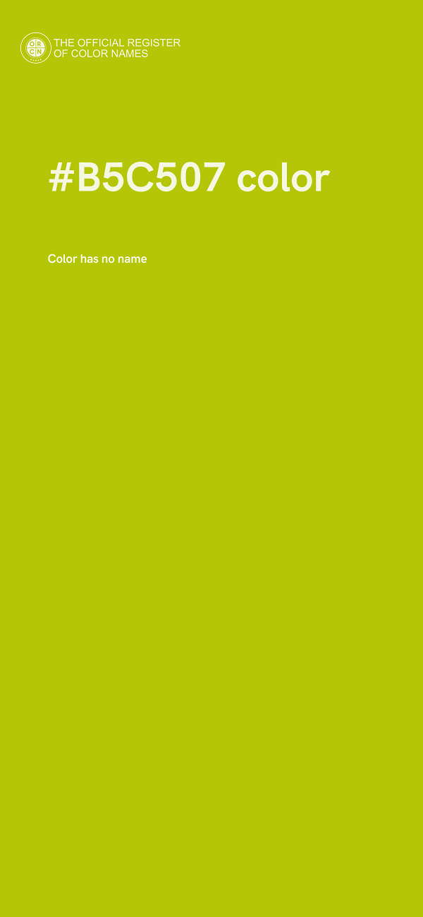 #B5C507 color image