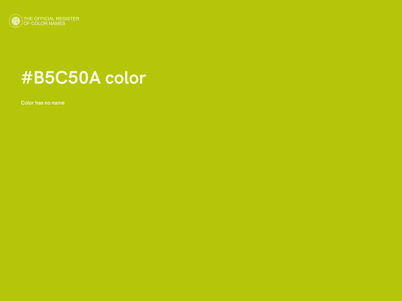 #B5C50A color image