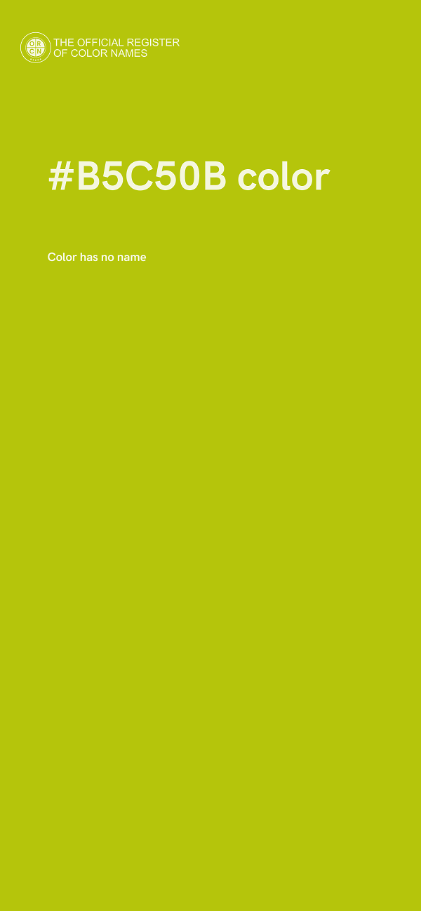 #B5C50B color image
