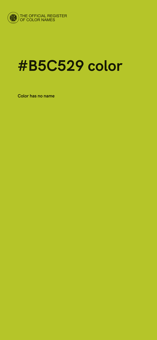 #B5C529 color image