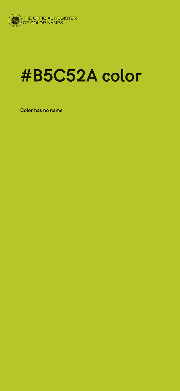 #B5C52A color image