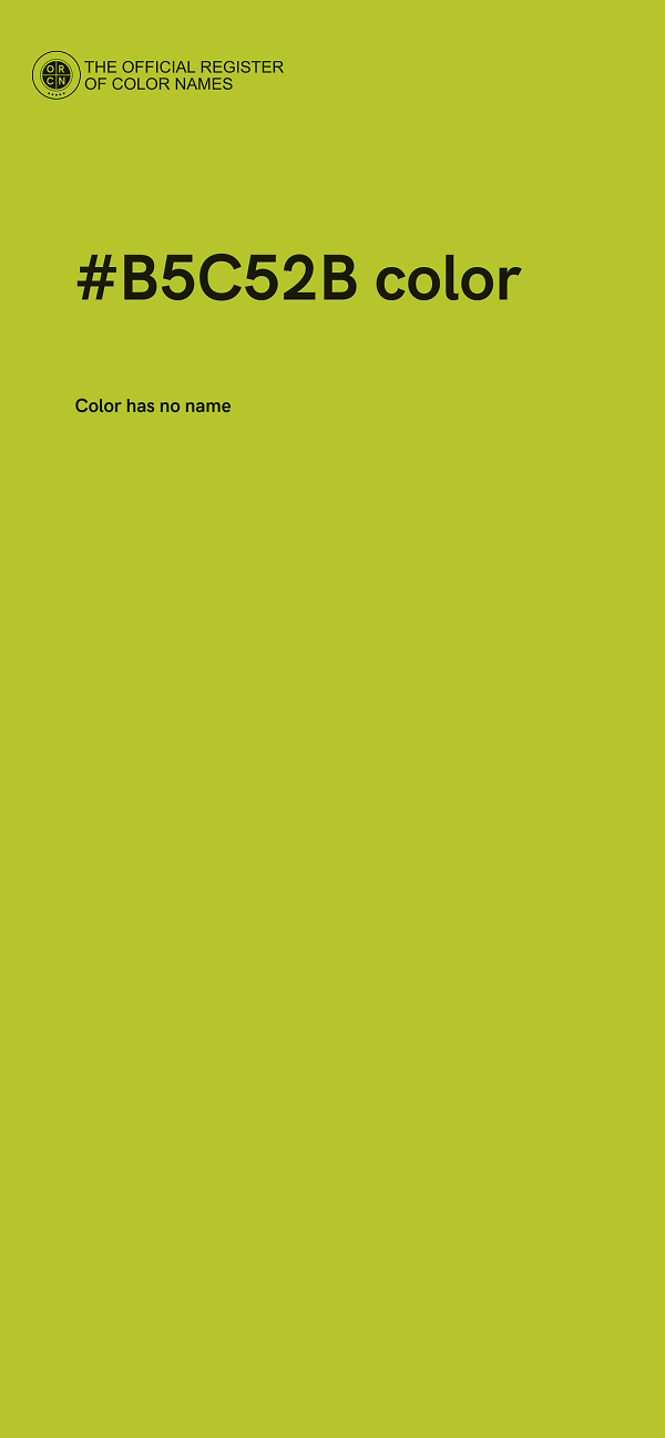 #B5C52B color image