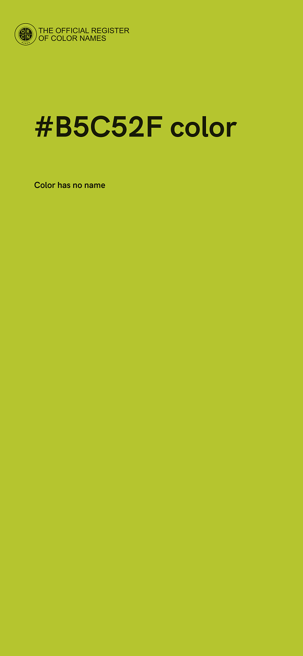#B5C52F color image