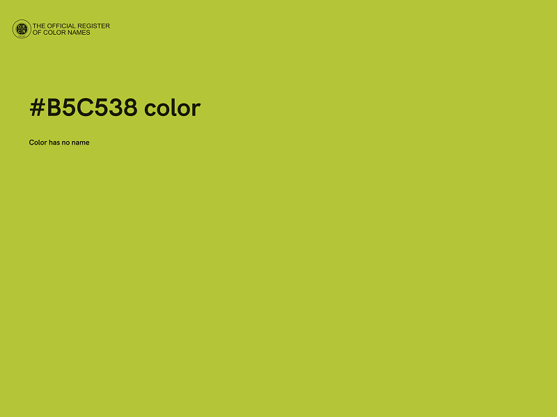 #B5C538 color image