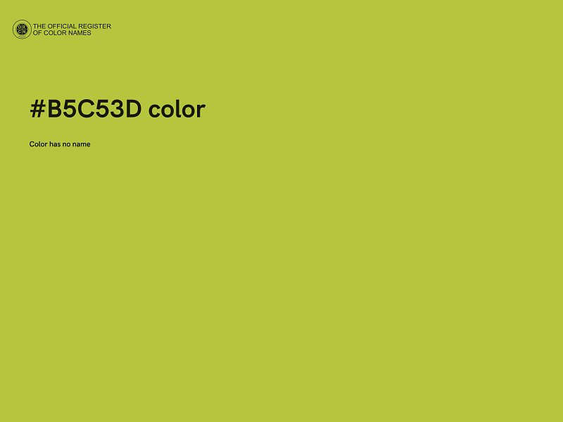 #B5C53D color image