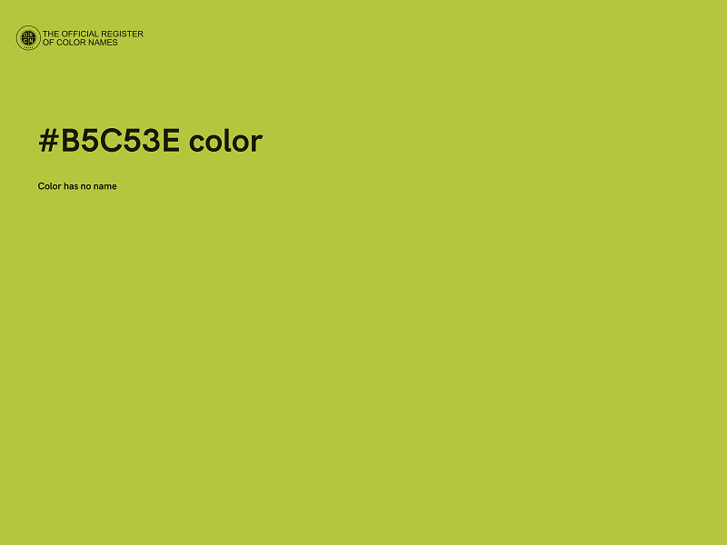 #B5C53E color image