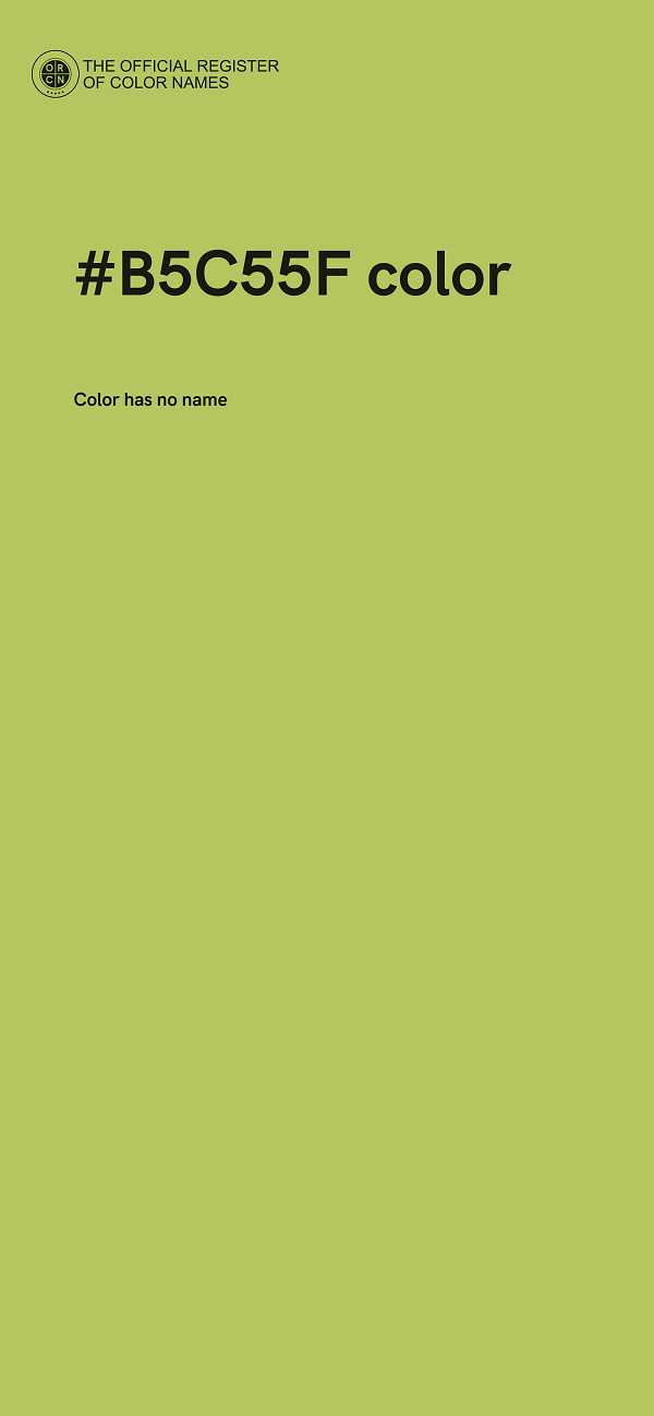 #B5C55F color image